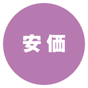特徴１　安価