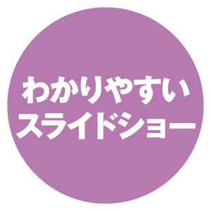 特徴３　分かりやすいスライドショー